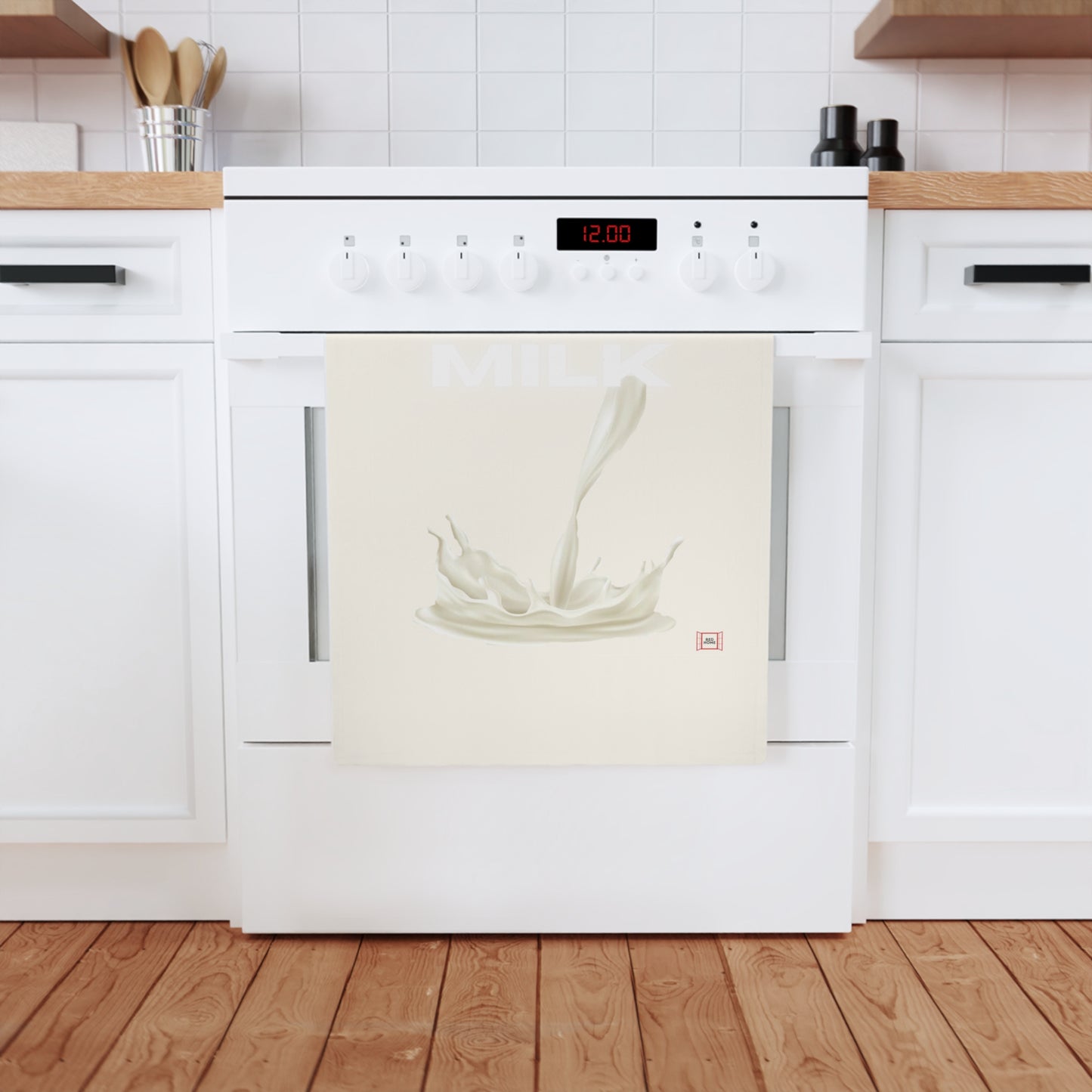 Milk Splash Cotton Tea Towel