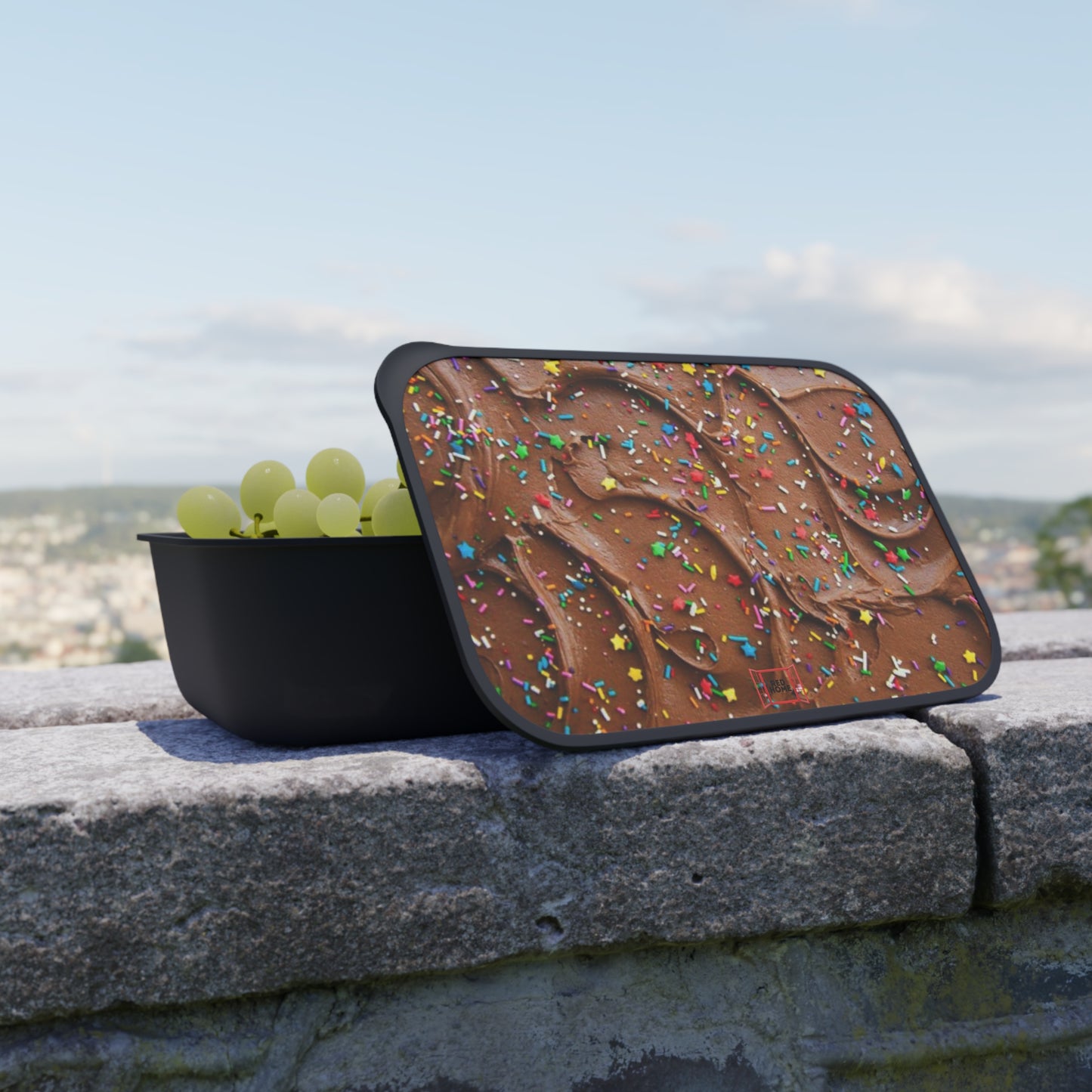 Chocolate Bento Box with Utensils - REDHOME