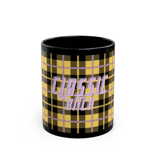 Classic B**** Black Mug -REDHOME